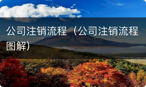公司注销流程（公司注销流程图解）