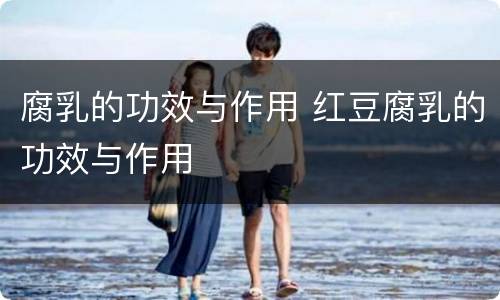腐乳的功效与作用 红豆腐乳的功效与作用