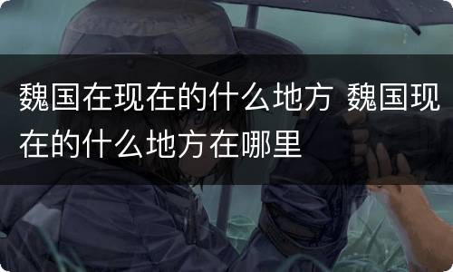 魏国在现在的什么地方 魏国现在的什么地方在哪里