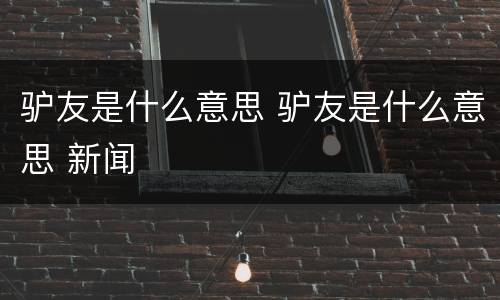驴友是什么意思 驴友是什么意思 新闻
