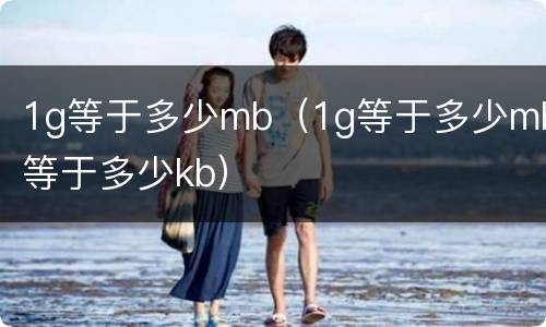 1g等于多少mb（1g等于多少mb等于多少kb）