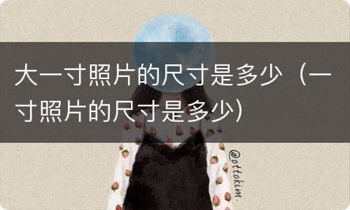 大一寸照片的尺寸是多少（一寸照片的尺寸是多少）