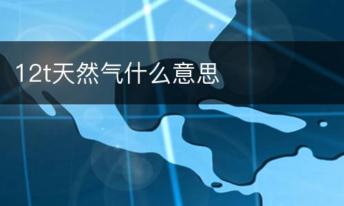 12t天然气什么意思