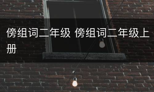 傍组词二年级 傍组词二年级上册
