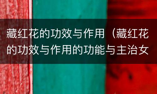 藏红花的功效与作用（藏红花的功效与作用的功能与主治女人）