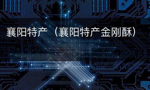 襄阳特产（襄阳特产金刚酥）