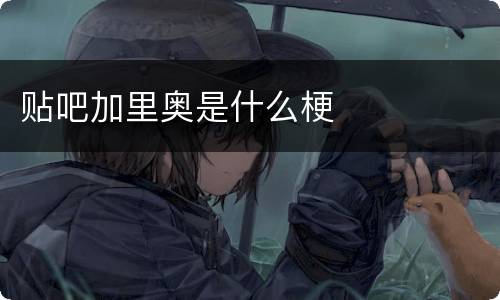 贴吧加里奥是什么梗
