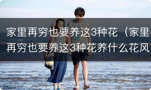 家里再穷也要养这3种花（家里再穷也要养这3种花养什么花风水好）