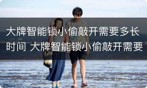 大牌智能锁小偷敲开需要多长时间 大牌智能锁小偷敲开需要多长时间解锁