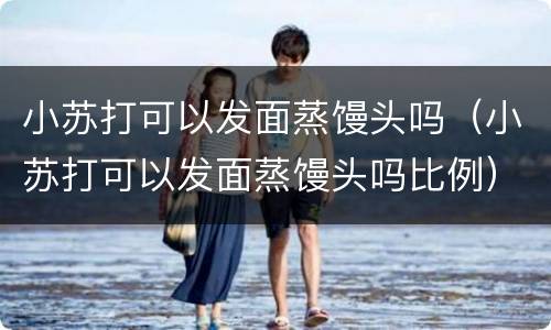 小苏打可以发面蒸馒头吗（小苏打可以发面蒸馒头吗比例）
