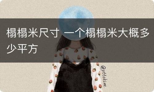 榻榻米尺寸 一个榻榻米大概多少平方