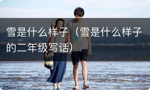 雪是什么样子（雪是什么样子的二年级写话）