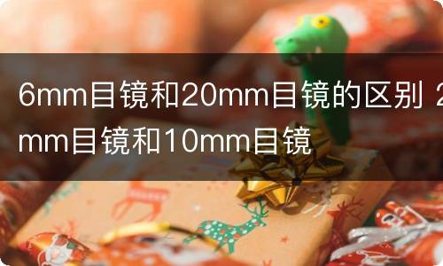 6mm目镜和20mm目镜的区别 20mm目镜和10mm目镜