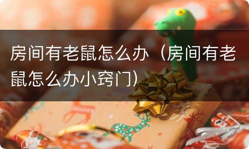 房间有老鼠怎么办（房间有老鼠怎么办小窍门）