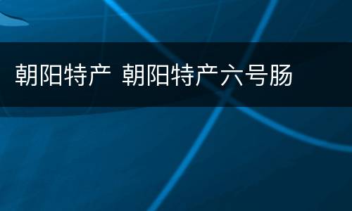 朝阳特产 朝阳特产六号肠