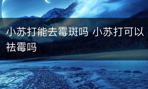 小苏打能去霉斑吗 小苏打可以祛霉吗