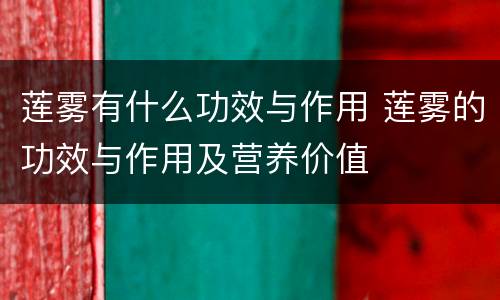 莲雾有什么功效与作用 莲雾的功效与作用及营养价值